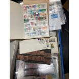 Mixed lot in box-file including FDC's, Germany, early GB etc