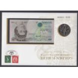 2002 Golden Jubilee £5 note and coin cover