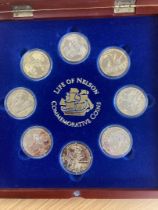 Special display box with LORD NELSON coins, celebrating his life