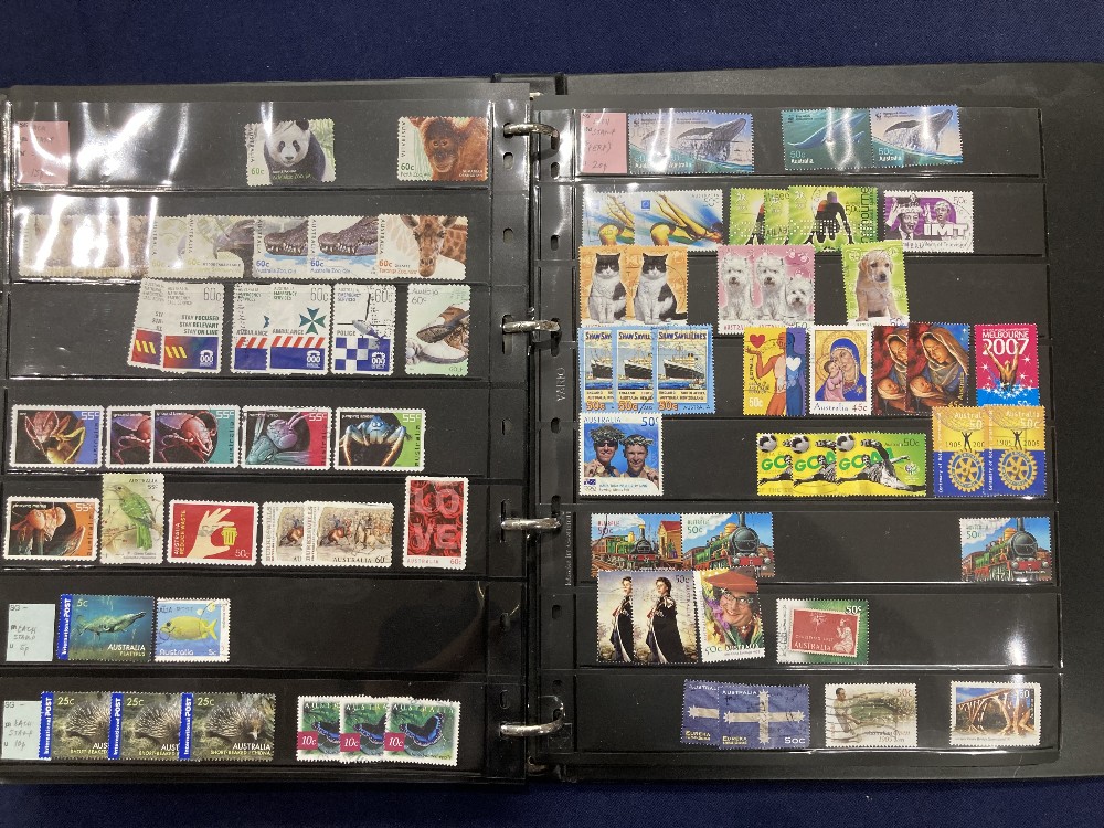 STAMPS Mint and used ex dealers stock, well filled display book with better spotted - Image 10 of 10