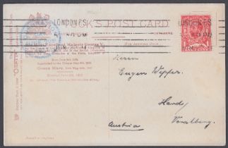1911 1d GV Downey Head on Coronation postcard 22nd June 1911