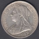 1899 Victoria Silver Half Crown in VF to EF condition