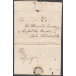 1759 entire from Soho London to Secretary of Hospital, Westminster Dockwra cancel