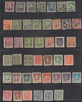 Early China stamps on seven double sided stock pages