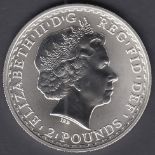 1998 Silver Proof Britannia £2 coin 1oz