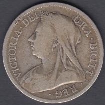 1893 Victoria Silver Half Crown average to fine condition