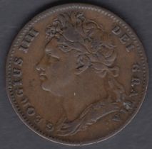 1823 George IV Farthing VF condition