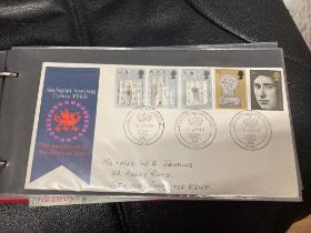 Small album of GB FDC's including 1969 Investiture special cancel