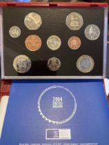 2004 Year set in special display case with docs