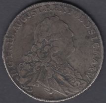 1763 Saxony silver coin 27.8g