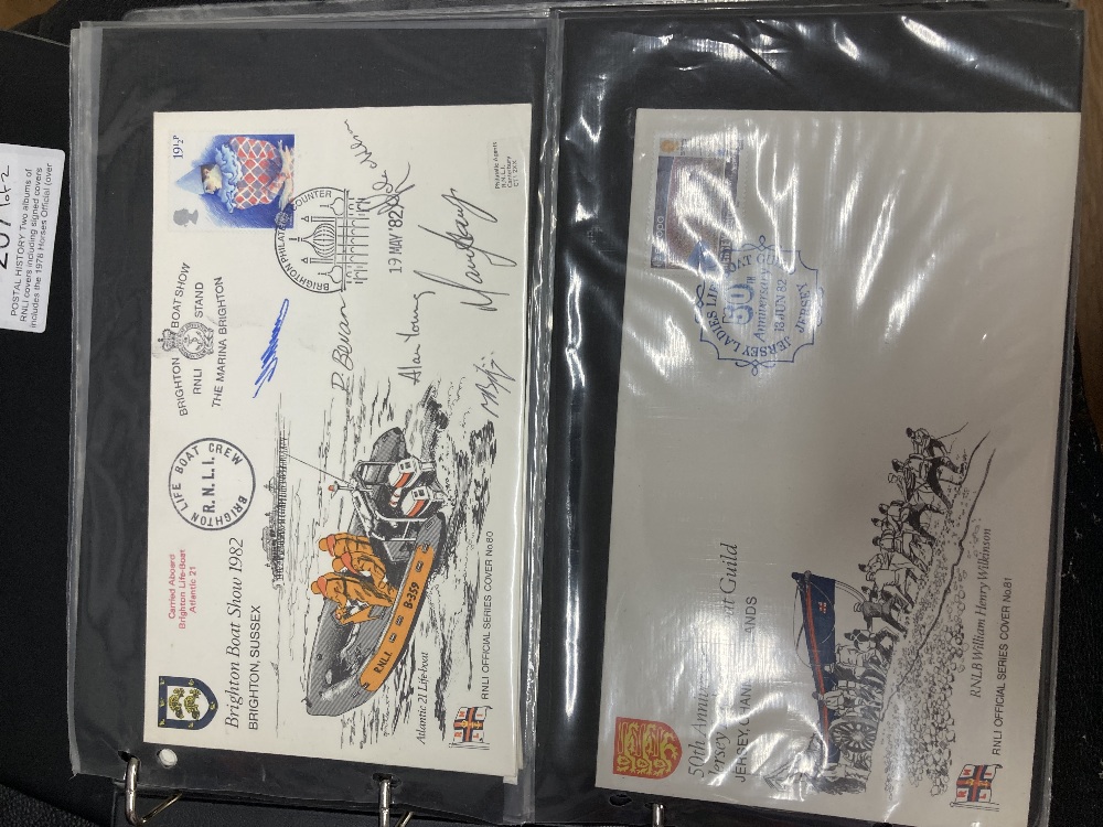 Two albums of RNLI covers including signed covers (over 120 covers) - Image 4 of 5