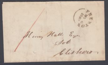 STAMPS : Great Britain 1840 6th May !! wrapper from Preston to Clithero