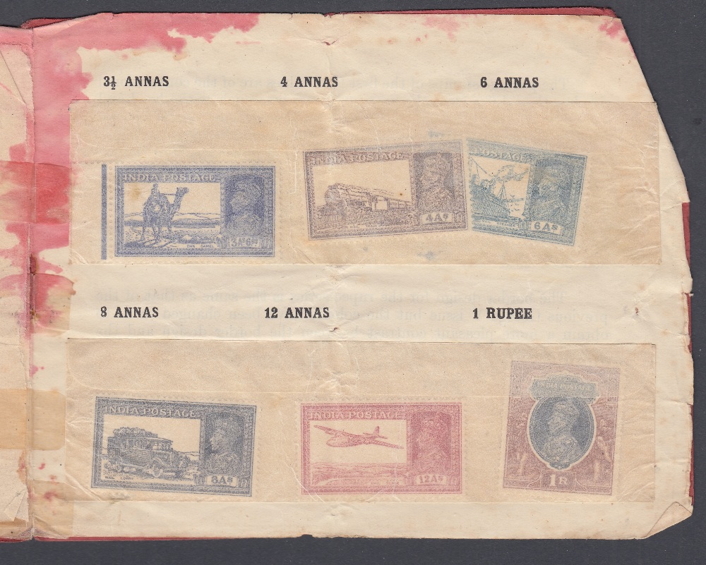 STAMPS Display folder for the 1937 GVI stamps mint up to 1r - Image 2 of 3