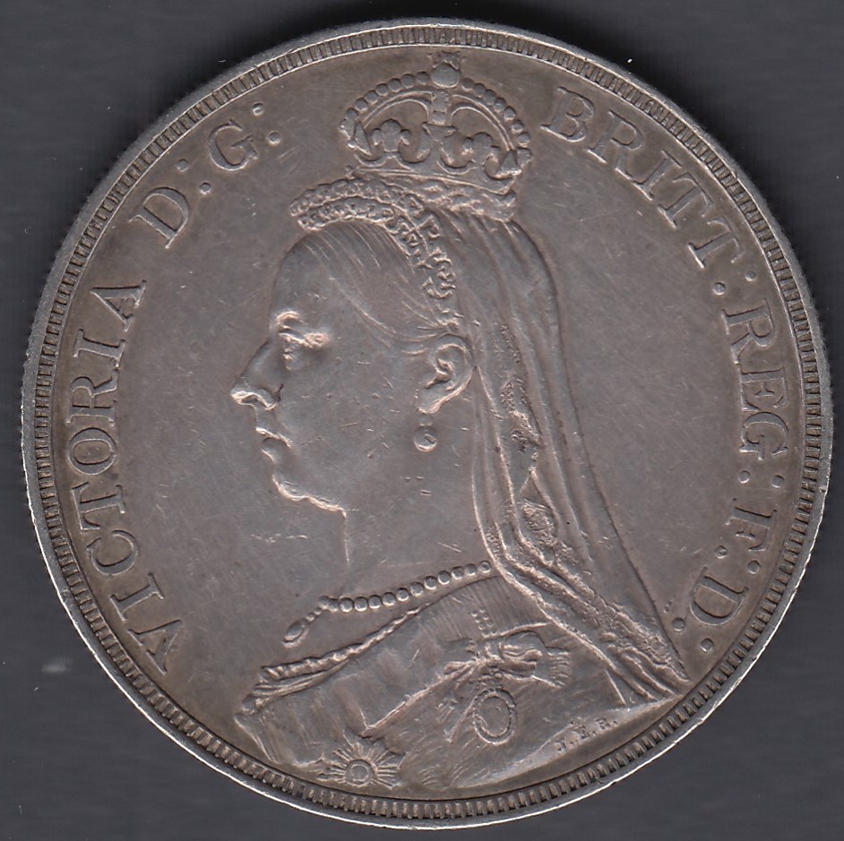 1887 QV Jubilee Silver Crown VF to EF