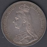 1887 QV Jubilee Silver Crown VF to EF