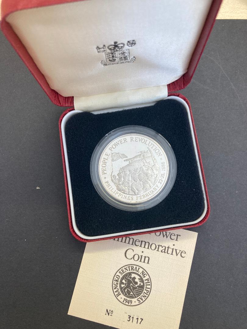 1988 Philippines 500P silver proof coin with cert
