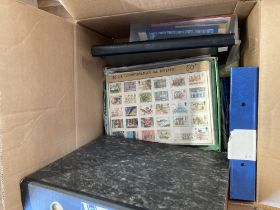 Glory box of stamps covers and album pages etc