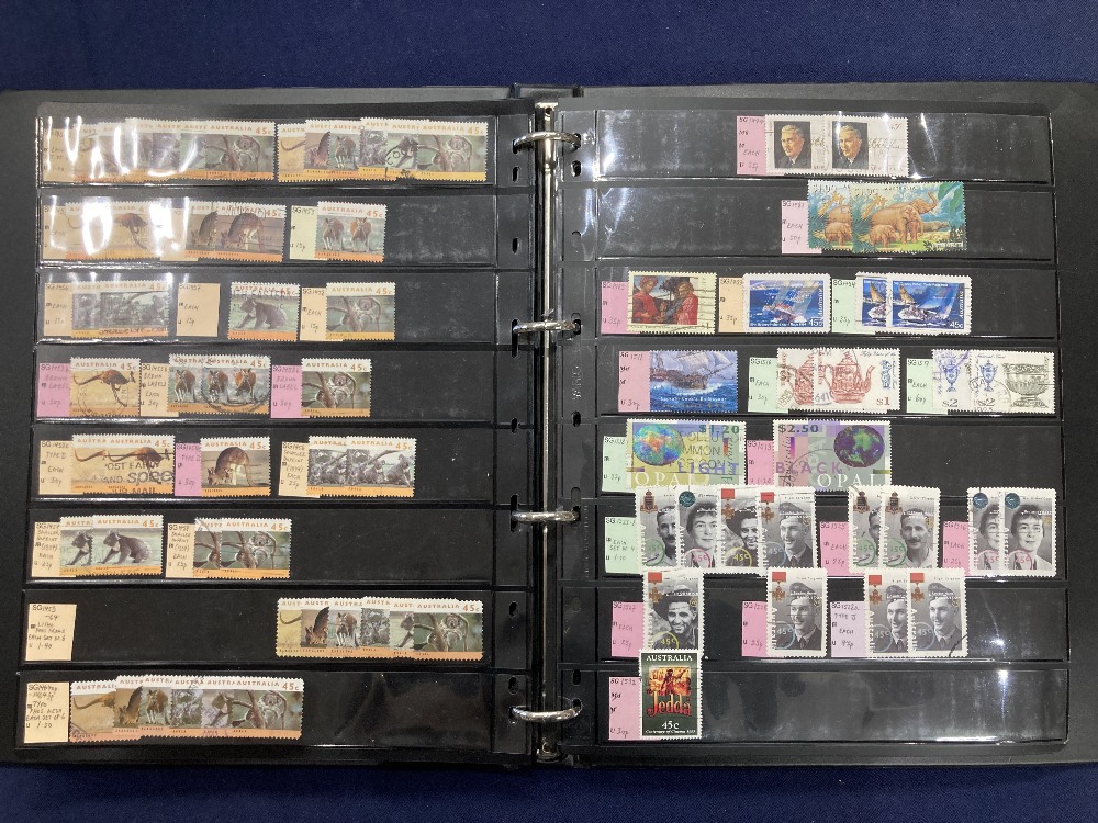 STAMPS Mint and used ex dealers stock, well filled display book with better spotted - Image 4 of 10