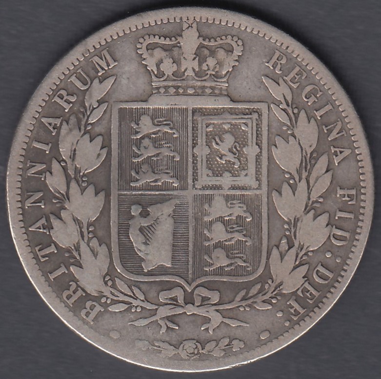 1883 Victoria Silver Half Crown average to fine condition - Image 2 of 2