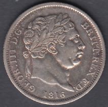 1816 George III Shilling in VF condition