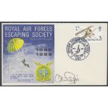 STAMPS RAF Escaping Society cover signed by Oliver Philpot MC DSC
