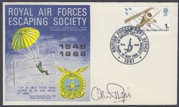 STAMPS RAF Escaping Society cover signed by Oliver Philpot MC DSC