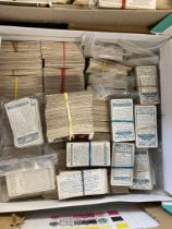 Mixed box of 1000's of cigarette cards and Tea cards, sets and part sets