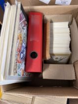 Small mixed box of early Spain, some GB , PHQ cards etc