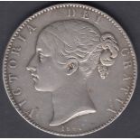 1844 Young Head Victoria Silver Crown Cinque Foil VF to EF condition