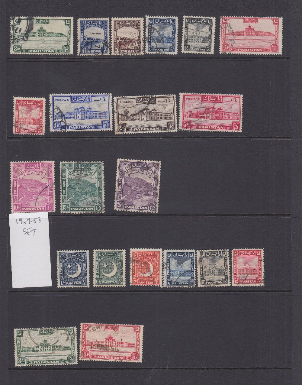 STAMPS PAKISTAN GVI used selection on stock page values to 10r STC £319 - Image 4 of 4