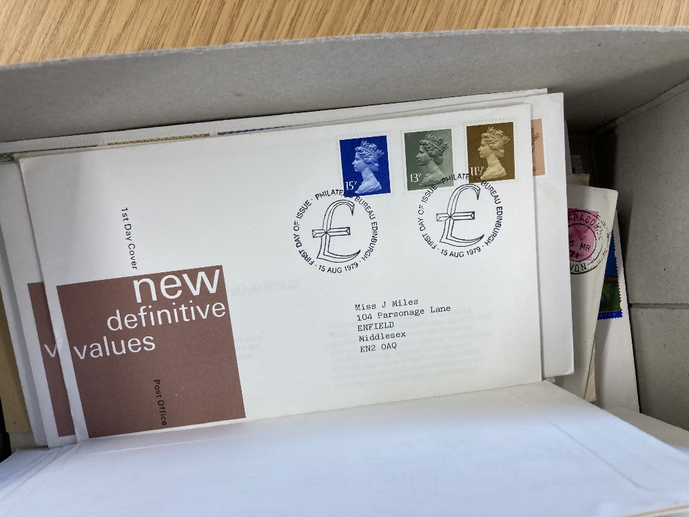 Box of various GB covers including FDC's, Postage Dues, Registered etc - Bild 4 aus 5