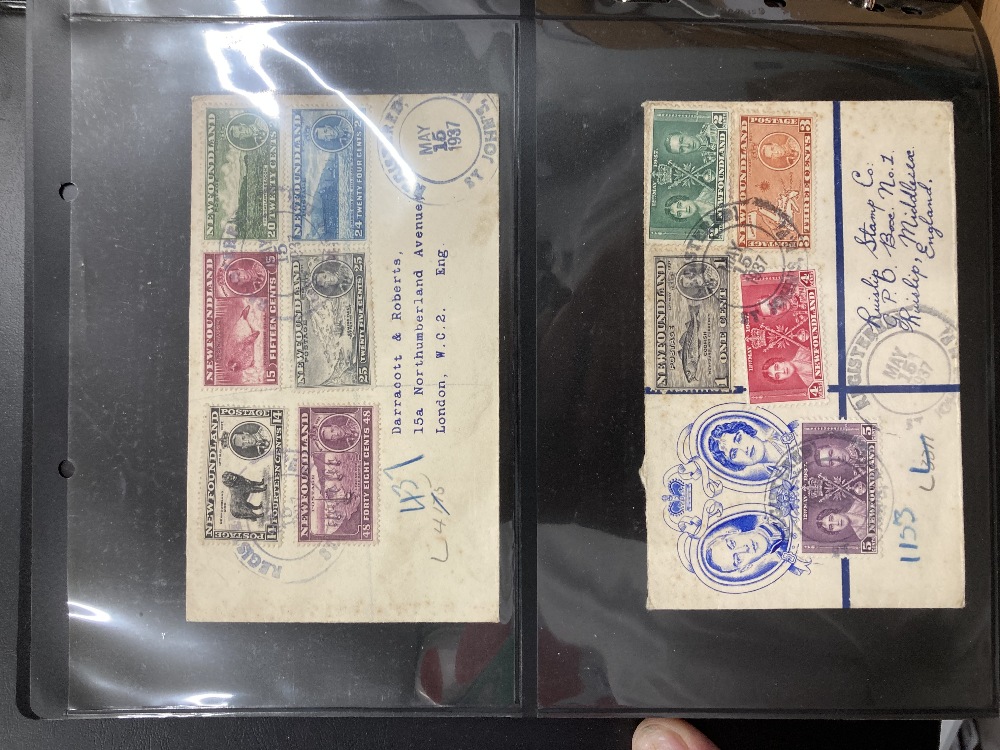 Album of early postal history covers and cards QV to GVI , postcards, covers, airmails etc - Image 3 of 4
