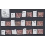 STAMPS 1870 1/2d Bantams used various plates (no plate 9 ) (11 stamps)