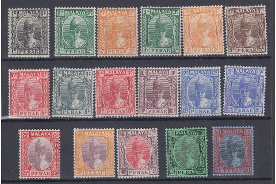 STAMPS PERAK 1938-41 mounted mint short set to $1 Cat £509 - Image 2 of 2