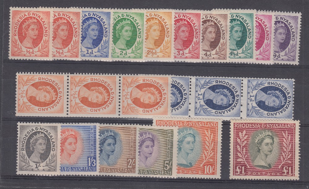 1954 mounted mint set to £1 including coil strips SG 1-15 - Image 2 of 2