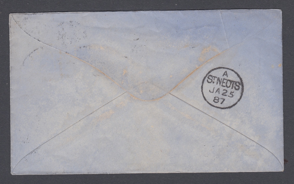 1887 OHMS official envelope franked by 1d Lilac IR OFFICIAL - Bild 2 aus 2