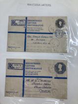 Album of postal history including Official mail, maritime etc