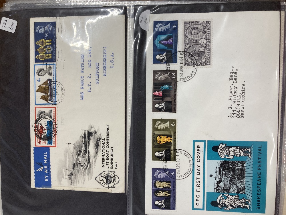 File of First day Covers 1961 to 1981