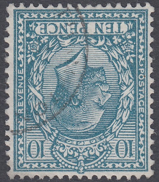 1924 GV 10d turquoise-blue, a superb fine used example