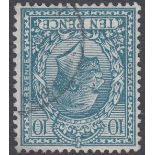 1924 GV 10d turquoise-blue, a superb fine used example