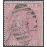 1867 QV 5/- pale rose, plate 2