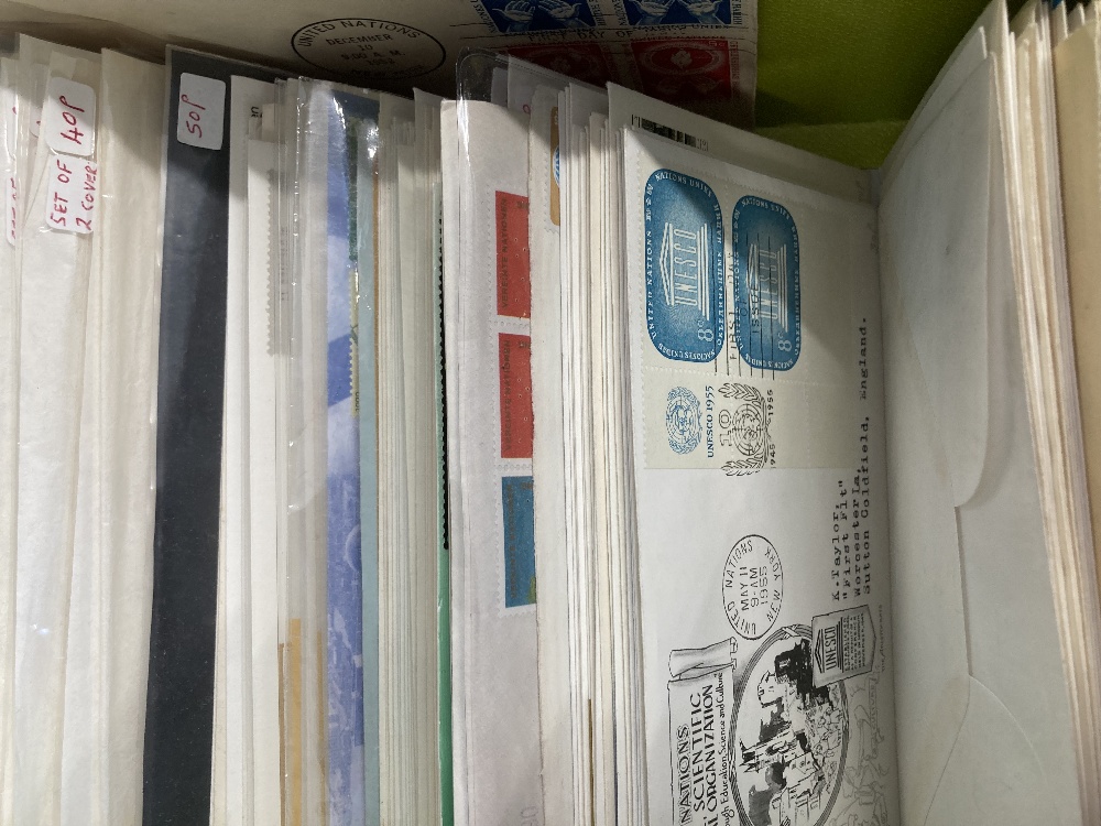 Box of 385 United Nations covers, little or no duplication noted - Image 2 of 5