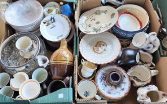 A selection of late 19th/early 20th century tea ware, jugs and other ceramics