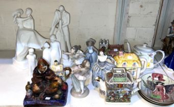 A Royal Doulton figure 'The Potter' (chip under hood), Royal Doulton Images figures, Brother and