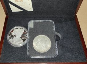 UNITED STATES: a Morgan silver dollar, 1921, a fine silver dollar 2020