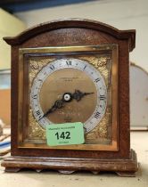 An Elliot cased mantel clock for G. Dimmer & Son of Chester, gilt dial