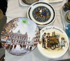 Twelve limited edition collectors plates by Limoges, iconic Parisian scenes, with certificates; 3