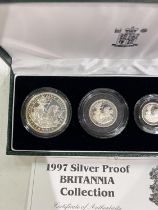 United Kingdom 1997 Silver Proof Britannia Collection, cased