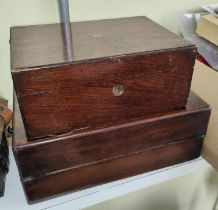 A selection of various antique boxes for restoration