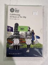 GB: Royal Mint - Celebrating 50 years of the 50p, including 2019 Kew Gardens example